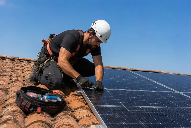 Maintenance et monitoring de panneaux solaires à Steenvoorde